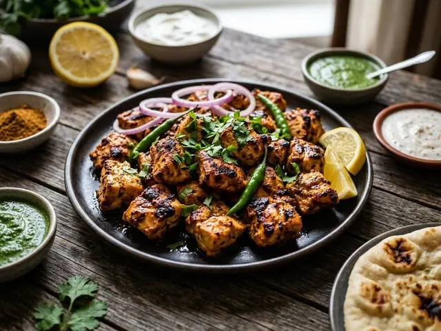 Chicken tikka with rice